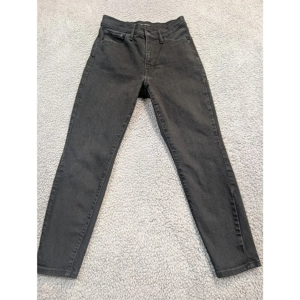 Lucky Brand Jeans Women's Size 10 Black Bridgette High Rise Skinny (0619)